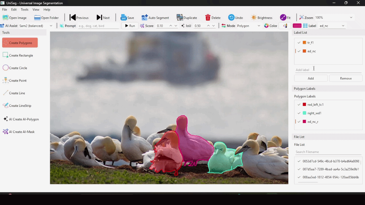 UniSeg annotation demo